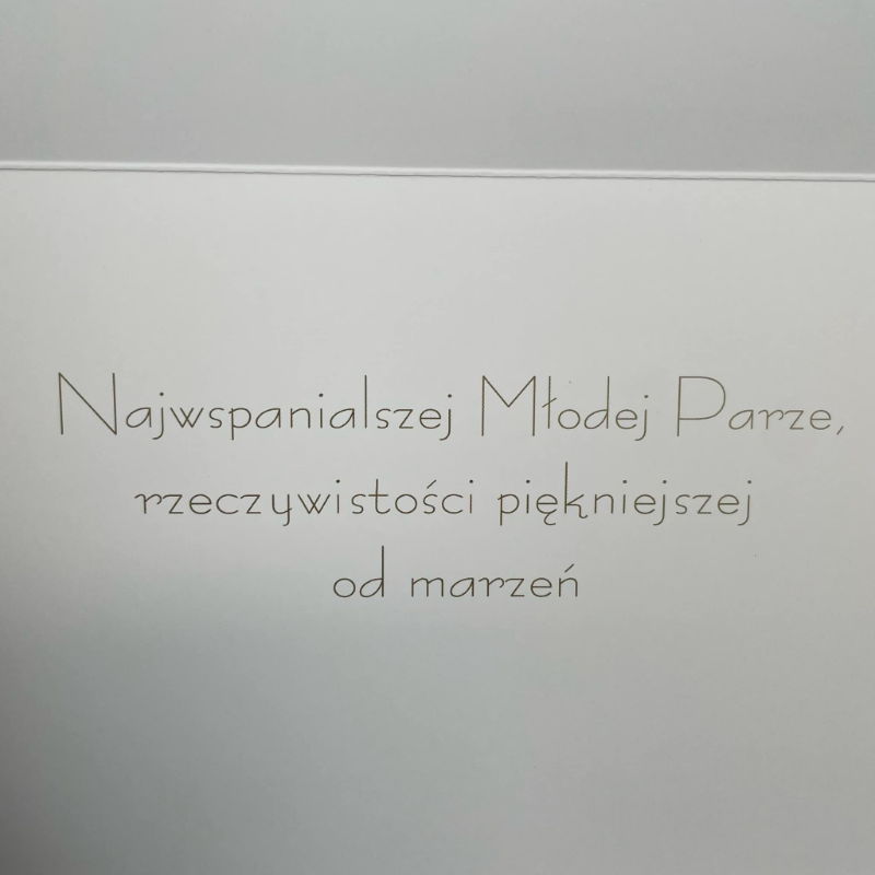 Obrazek Kartka Okolicznościowa Ślubna