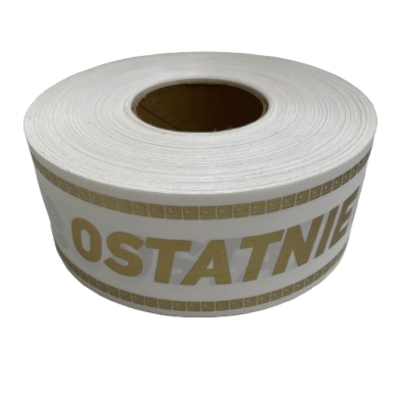 Obrazek Taśma 5 cm / 100 metrów  Biała z nadrukiem