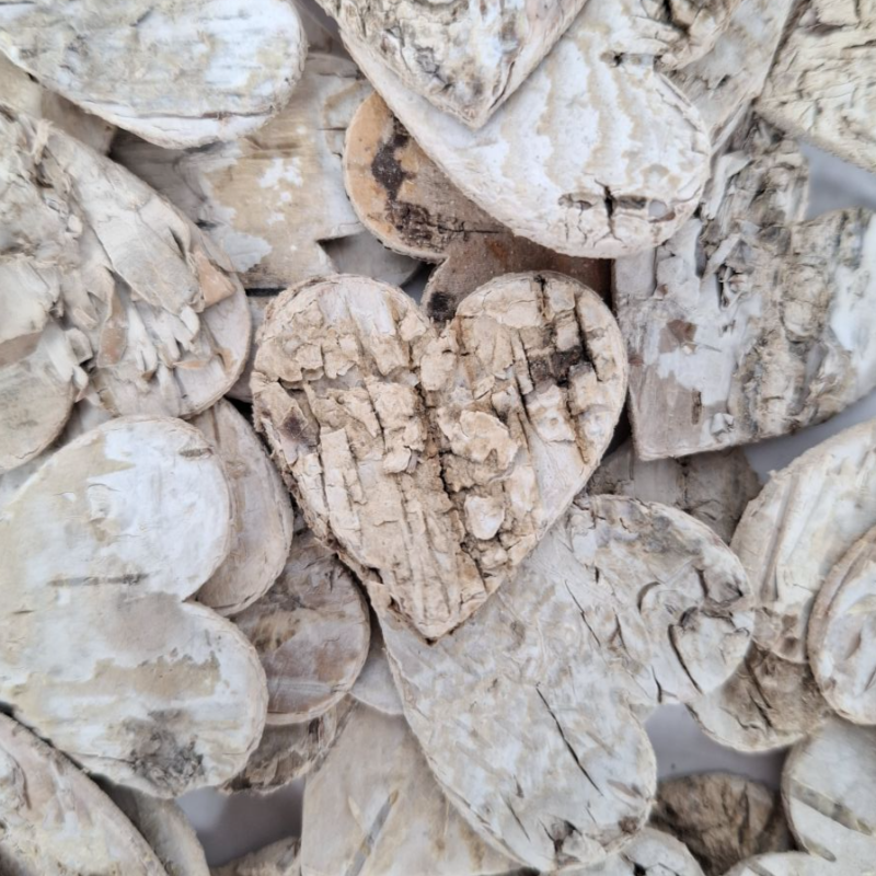 Obrazek Serca z brzozy (opakowanie 80 szt.)