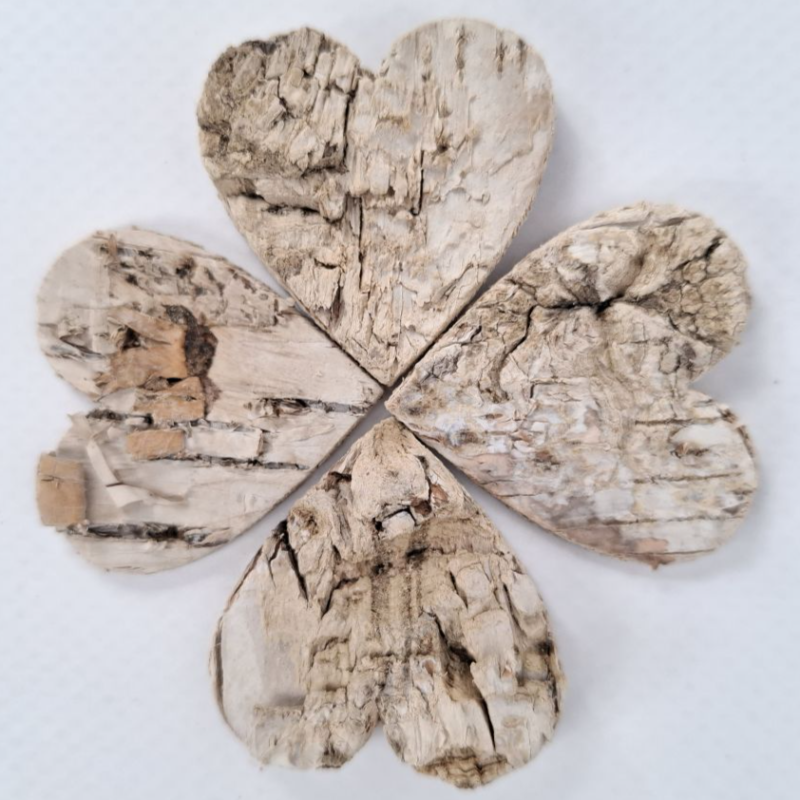 Obrazek Serca z brzozy (opakowanie 80 szt.)