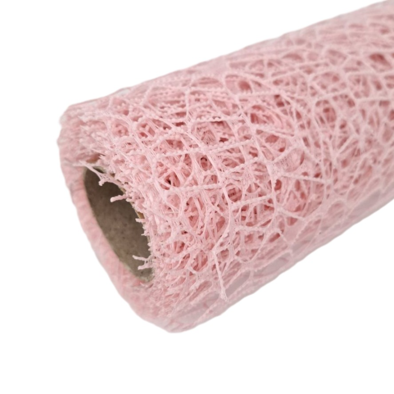 Obrazek Siatka koronkowa chłodny róż 48/50 cm 5y F034