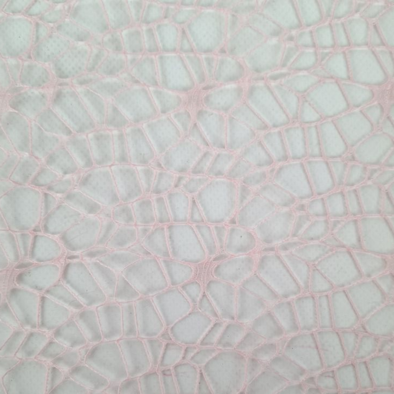 Obrazek Siatka koronkowa chłodny róż 48/50 cm 5y F034