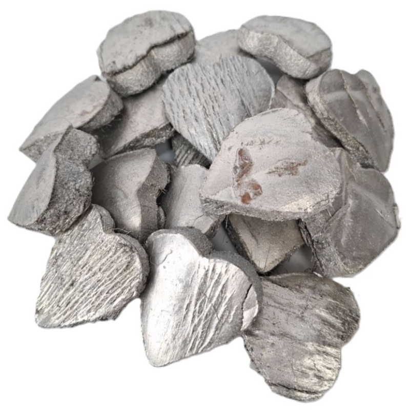 Obrazek Serce coco srebro-platyna 20 szt. 5 cm