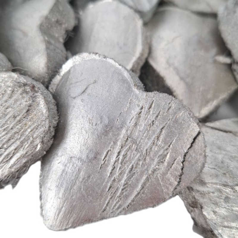 Obrazek Serce coco srebro-platyna 20 szt. 5 cm