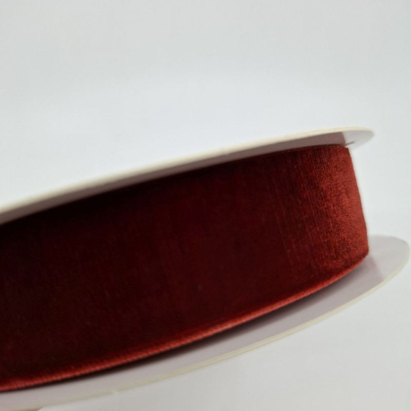 Obrazek Taśma welurowa na szpuli – szerokość 25 mm/ 9m, Brąz