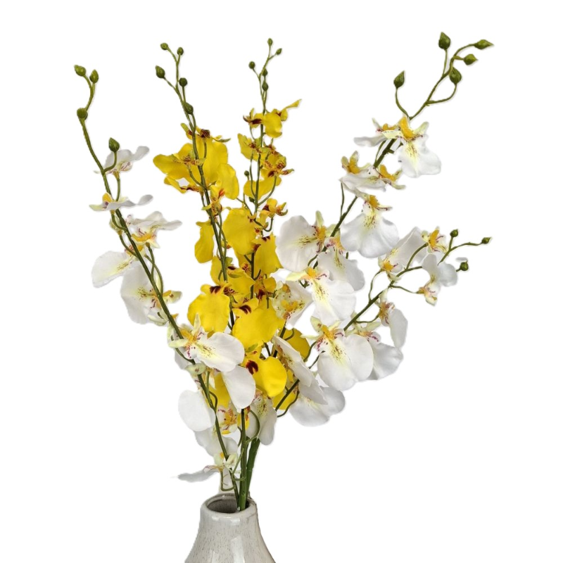 Obrazek Storczyk x3 pędy 78 cm 24 szt. 1szt/6.5zł biały M93371