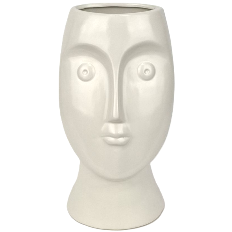 Obrazek Wazon porcelanowa beżowa twarz