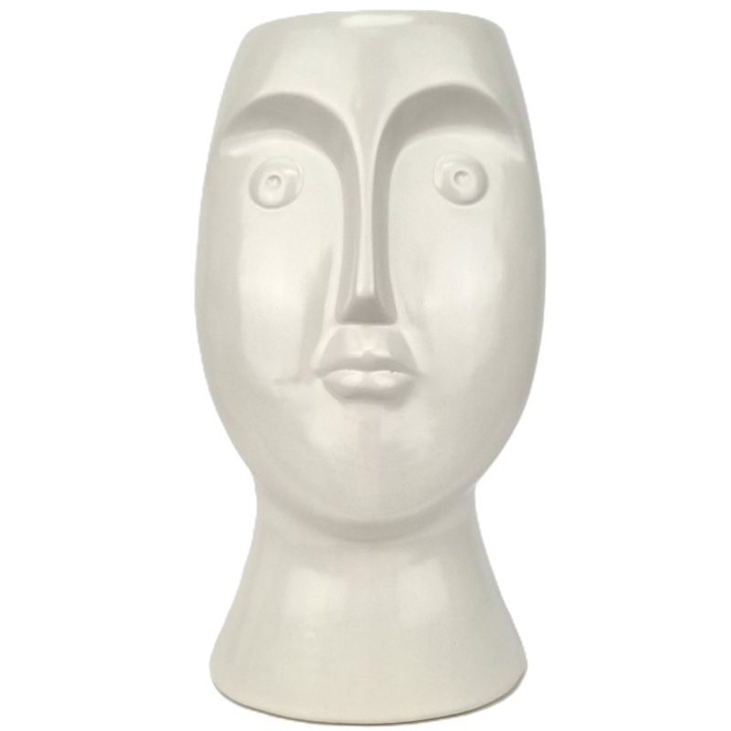 Obrazek Wazon porcelanowa beżowa twarz
