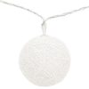 Obrazek Lampki Cotton Balls białe 20 szt. na baterie Ø 6 cm